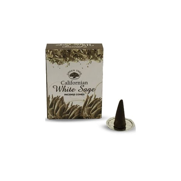 Encens Green Tree White Sage Cônes - 15 grs