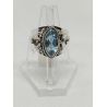 Bague Topaze Bleu