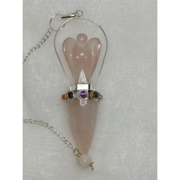 Pendule Quartz Rose Ange